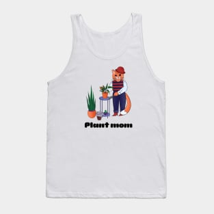 Plant mom - a cute cat Tank Top